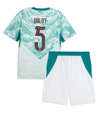 Portugal Diogo Dalot #5 Replika Bortatröja Barn VM 2026 Kortärmad (+ Korta byxor)